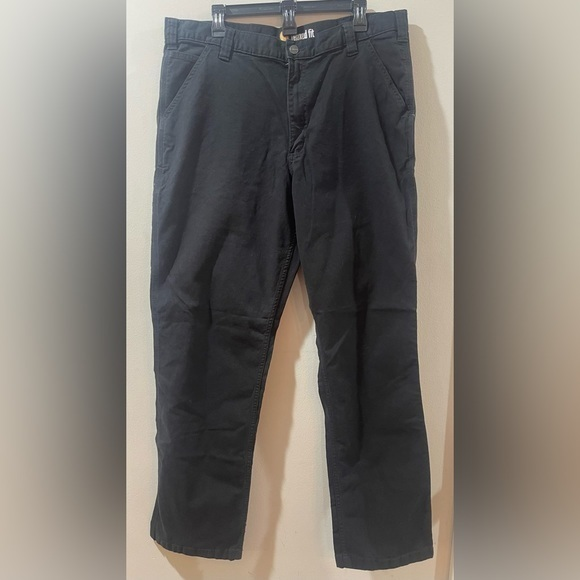 Vintage Carhartt Jeans Mens 38x34 Black Denim Relaxed Fit Straight Leg Work Wear - Picture 1 of 7